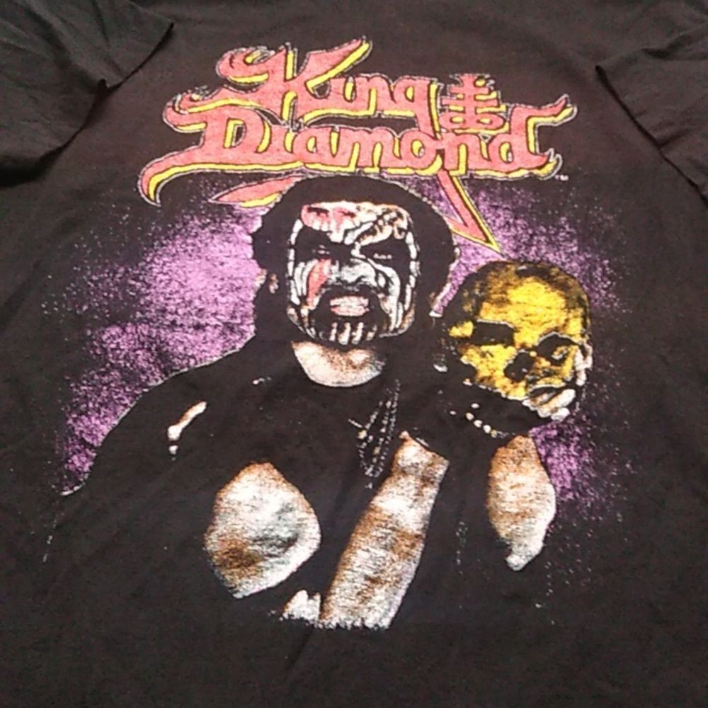 Vintage 1989 King Diamond Conspiracy Tour XXL Cotton Black T-shirt